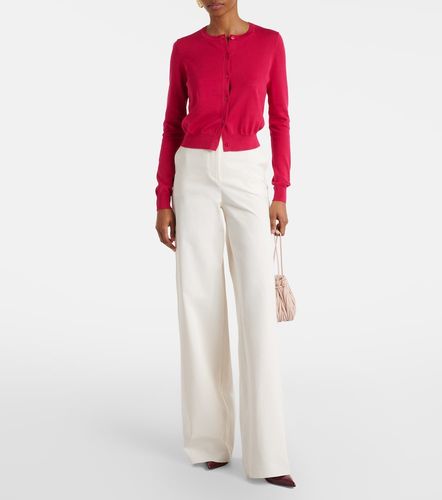 Cardigan raccourci en soie et coton - Carolina Herrera - Modalova