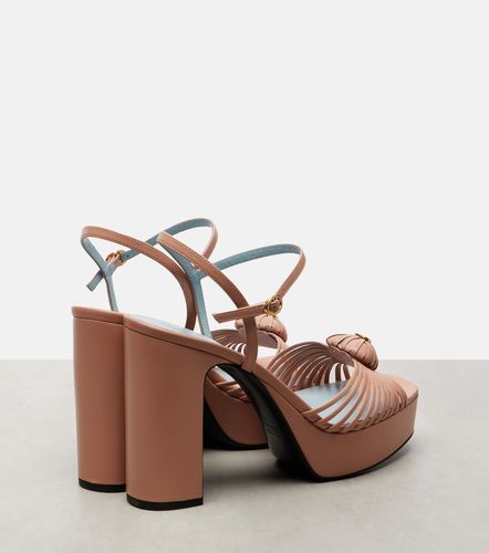 Sandales à plateau Cœur Royal 115 en cuir - Valentino Garavani - Modalova