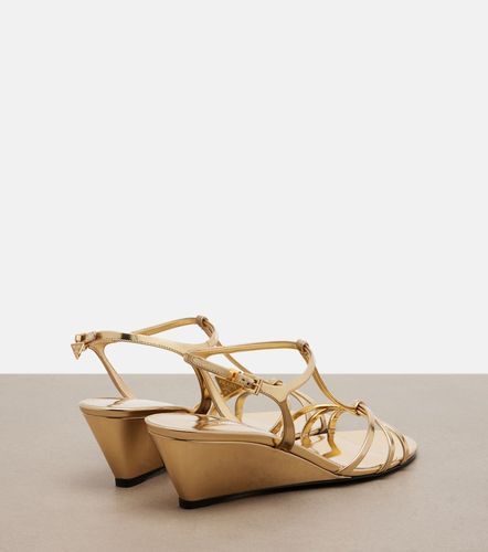 Prada Sandales compensées en cuir - Prada - Modalova