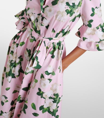 Robe chemise en coton mélangé à fleurs - Carolina Herrera - Modalova