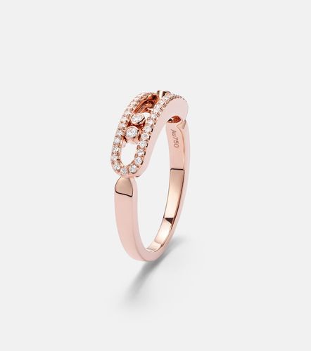 Bague Baby Move en or rose 18 ct et diamants - Messika - Modalova
