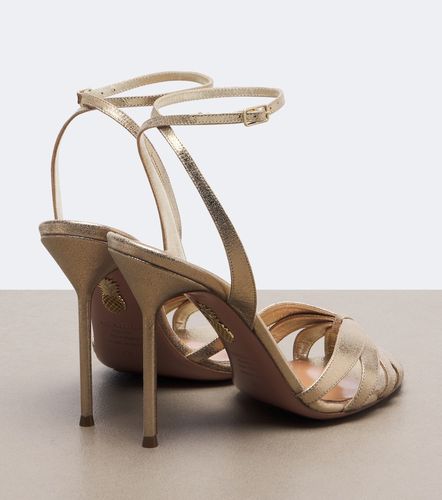 Sandales Soulmate en cuir métallisé - Aquazzura - Modalova