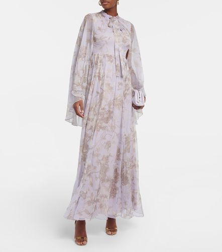 Robe longue Chiara imprimée en soie - Erdem - Modalova
