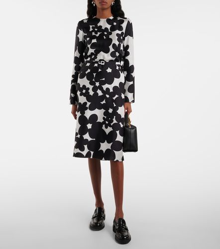 Marni Robe midi en soie imprimée - Marni - Modalova
