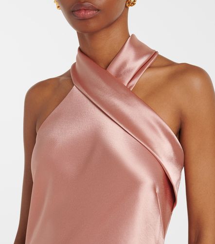 Galvan Robe longue Pandora en satin - Galvan - Modalova