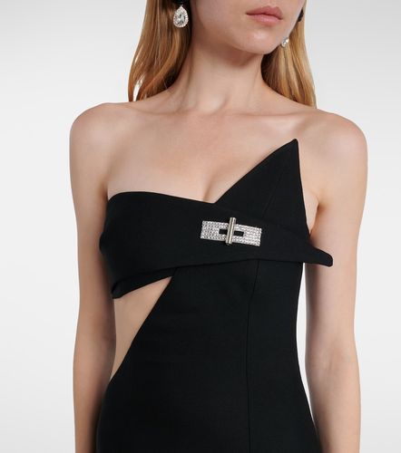 Robe longue asymétrique en laine mélangée - David Koma - Modalova