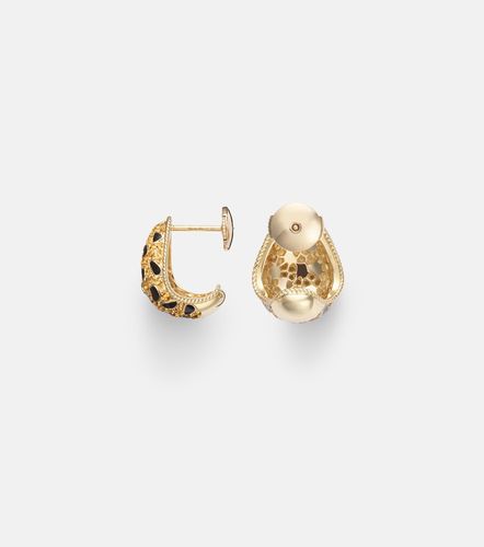 Yvonne Léon Boucles d’oreilles Lynx en or 9 ct, citrines, émail et diamants - Yvonne Leon - Modalova