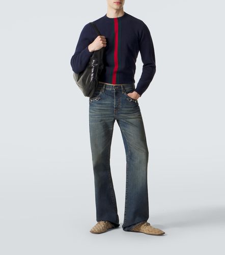 Gucci Pull Web Stripe en laine - Gucci - Modalova