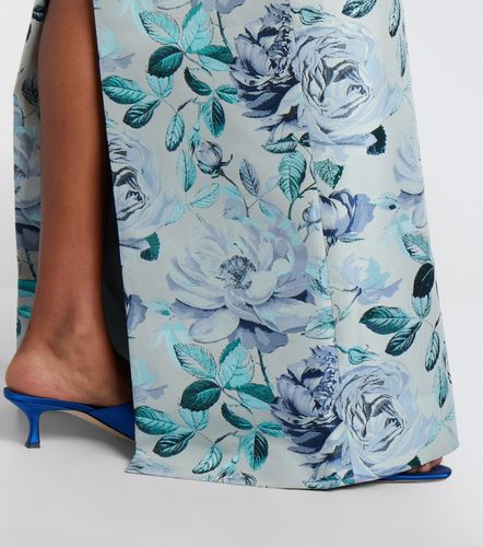 Robe longue Robin en brocart à fleurs - Markarian - Modalova