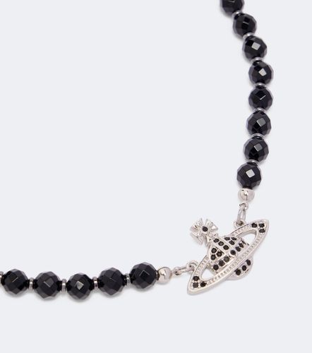 Collier ras-de-cou Messaline à cristaux - Vivienne Westwood - Modalova