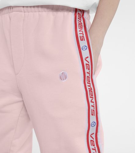 Pantalon de survêtement en coton mélangé à logo - Vetements - Modalova