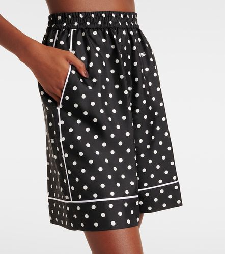Dolce&Gabbana Short en soie à pois - Dolce&Gabbana - Modalova