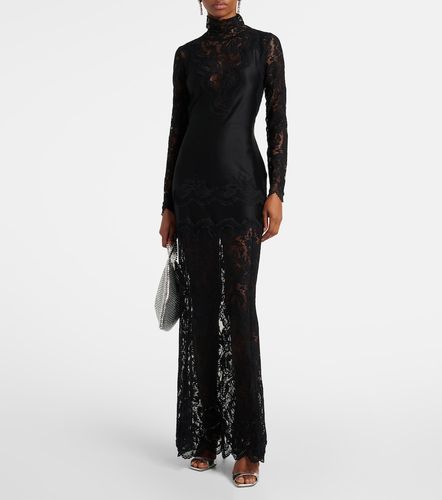 Robe longue à finitions en dentelle - Rabanne - Modalova