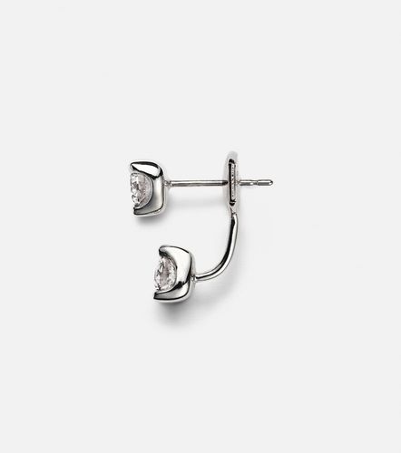 Boucle d'oreille unique en or blanc 18 ct et diamants - Anita Ko - Modalova