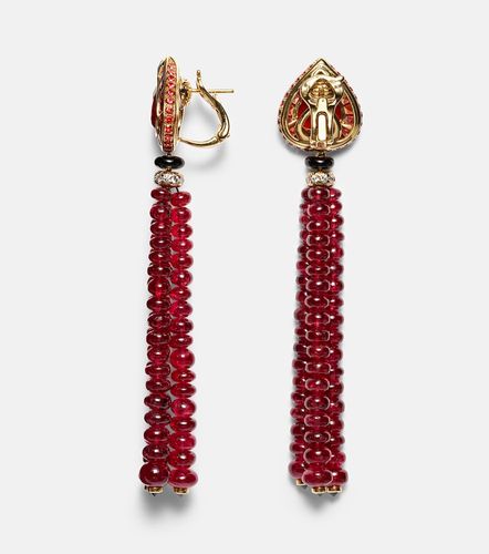 Boucles d'oreilles en or 18 ct, opale, saphir, onyx et diamants - Marina B - Modalova