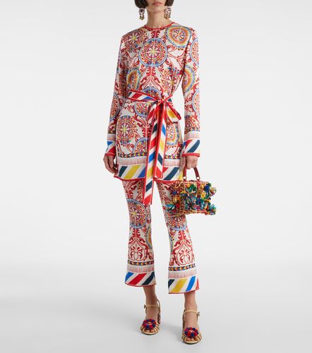 Dolce&Gabbana Top imprimé en soie - Dolce&Gabbana - Modalova