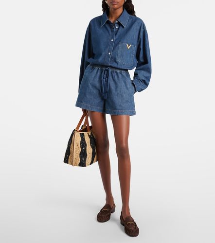 Valentino Short en jean - Valentino - Modalova
