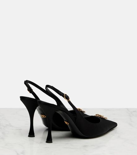 Escarpins slingback Devotion 90 en satin - Dolce&Gabbana - Modalova