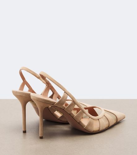 Escarpins slingback Screen en daim et mesh - Aquazzura - Modalova