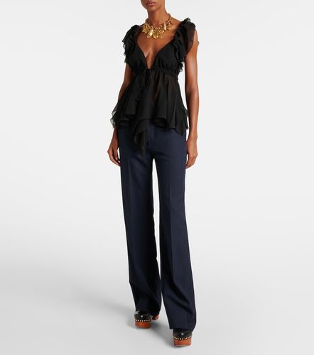 Chloé Top en georgette de soie - Chloe - Modalova