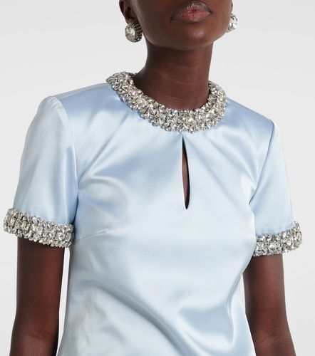 Robe en satin à ornements - Self-Portrait - Modalova