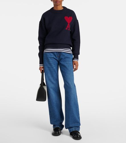 Pull Ami De Cœur en laine - Ami Paris - Modalova