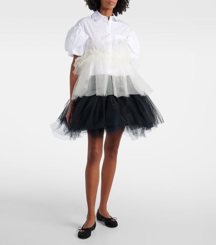 Chemise en coton et tulle - Simone Rocha - Modalova