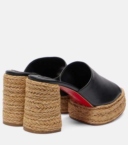 Mules Calakala à plateau en cuir - Christian Louboutin - Modalova