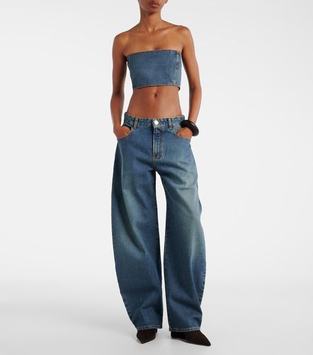 Alaïa Jean barrel à taille haute - Alaia - Modalova