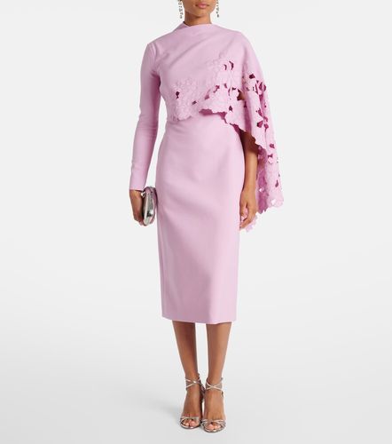 Robe midi en laine mélangée - Oscar de la Renta - Modalova