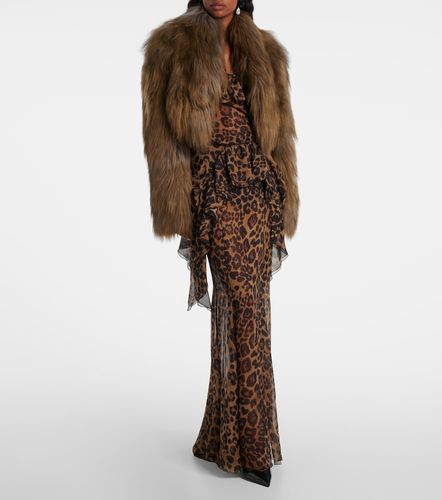 Veste raccourcie en shearling - Blumarine - Modalova