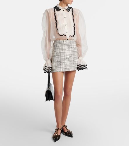 Mini-jupe en coton mélangé - Valentino - Modalova