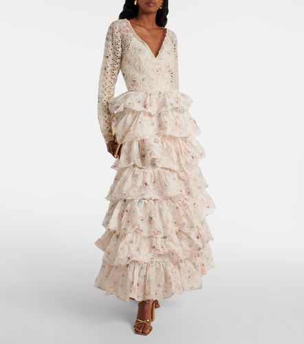 Robe Halliday en coton à volants superposés - Zimmermann - Modalova