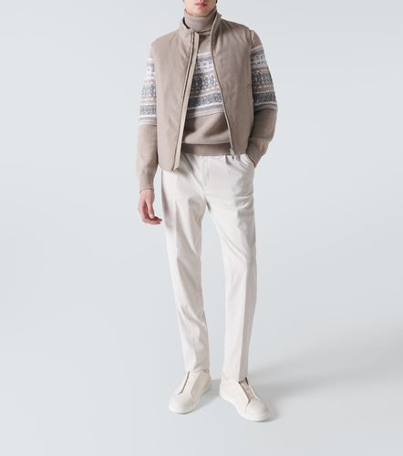 Pull à col roulé intarsia en cachemire - Zegna - Modalova