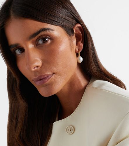 Boucles d’oreilles en or 18 ct, diamants et perles - Octavia Elizabeth - Modalova