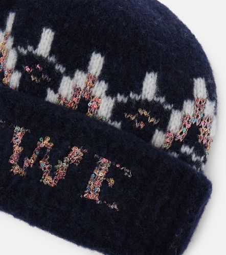 Bonnet en laine mélangée à sequins - Loewe - Modalova