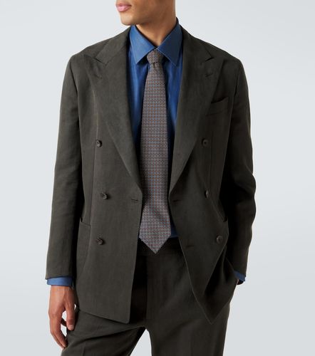 Cravate en soie à imprimé - Thom Sweeney - Modalova