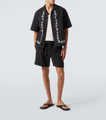 Chemise de bowling à broderie - Commas - Modalova