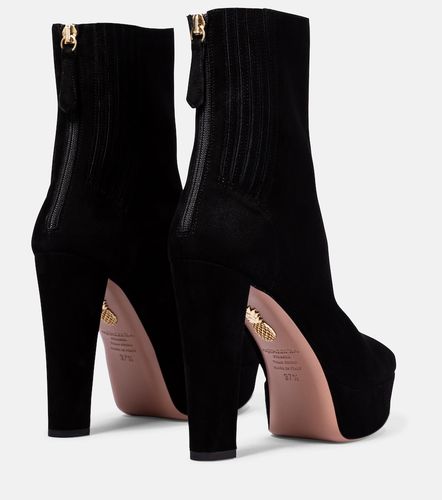 Bottines Saint Honore 120 à plateau en daim - Aquazzura - Modalova