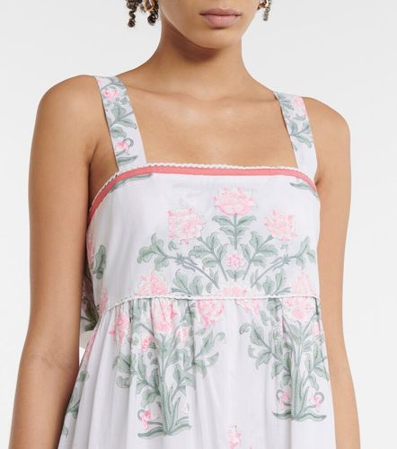 Robe midi en coton à fleurs - Juliet Dunn - Modalova