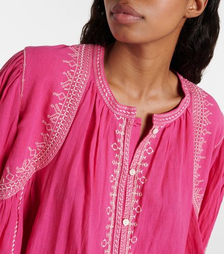 Crop top Perkins en coton brodé - Marant Etoile - Modalova