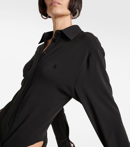 Robe-chemise en jersey à découpes - The Attico - Modalova