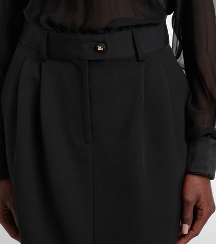 Jupe midi en laine vierge - Dolce&Gabbana - Modalova