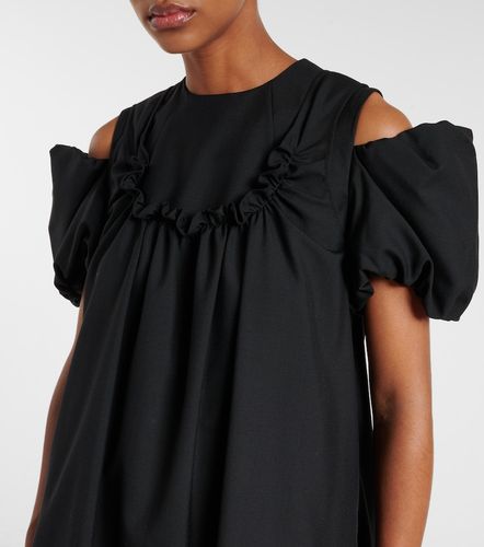 Kei Ninomiya Robe longue en laine - Noir Kei Ninomiya - Modalova