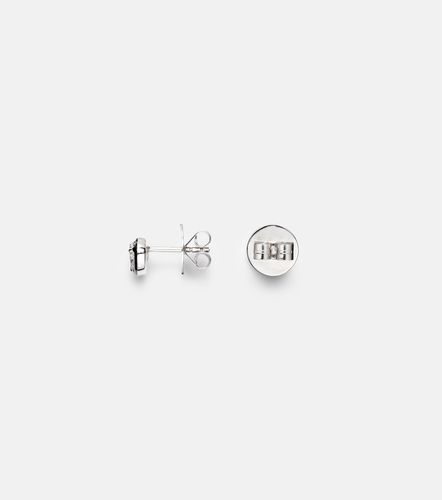 Boucles d’oreilles Heartbeats en or blanc 18 ct, émail et diamants - Kamyen - Modalova