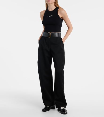 Top raccourci en coton à logo - Givenchy - Modalova