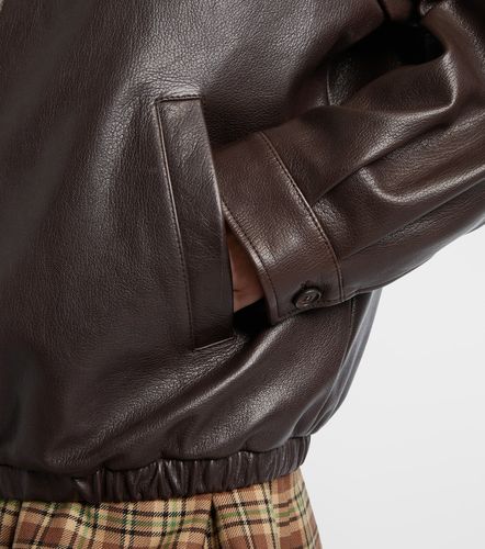 Miu Miu Veste blouson en cuir - Miu Miu - Modalova
