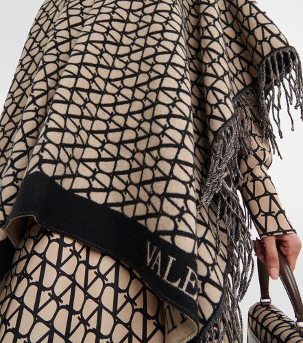 Poncho Toile Iconographe en laine et cachemire - Valentino - Modalova