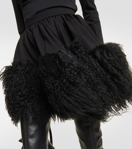 David Koma Mini-jupe à shearling - David Koma - Modalova