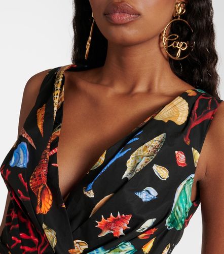 Robe Capri en coton imprimée - Dolce&Gabbana - Modalova